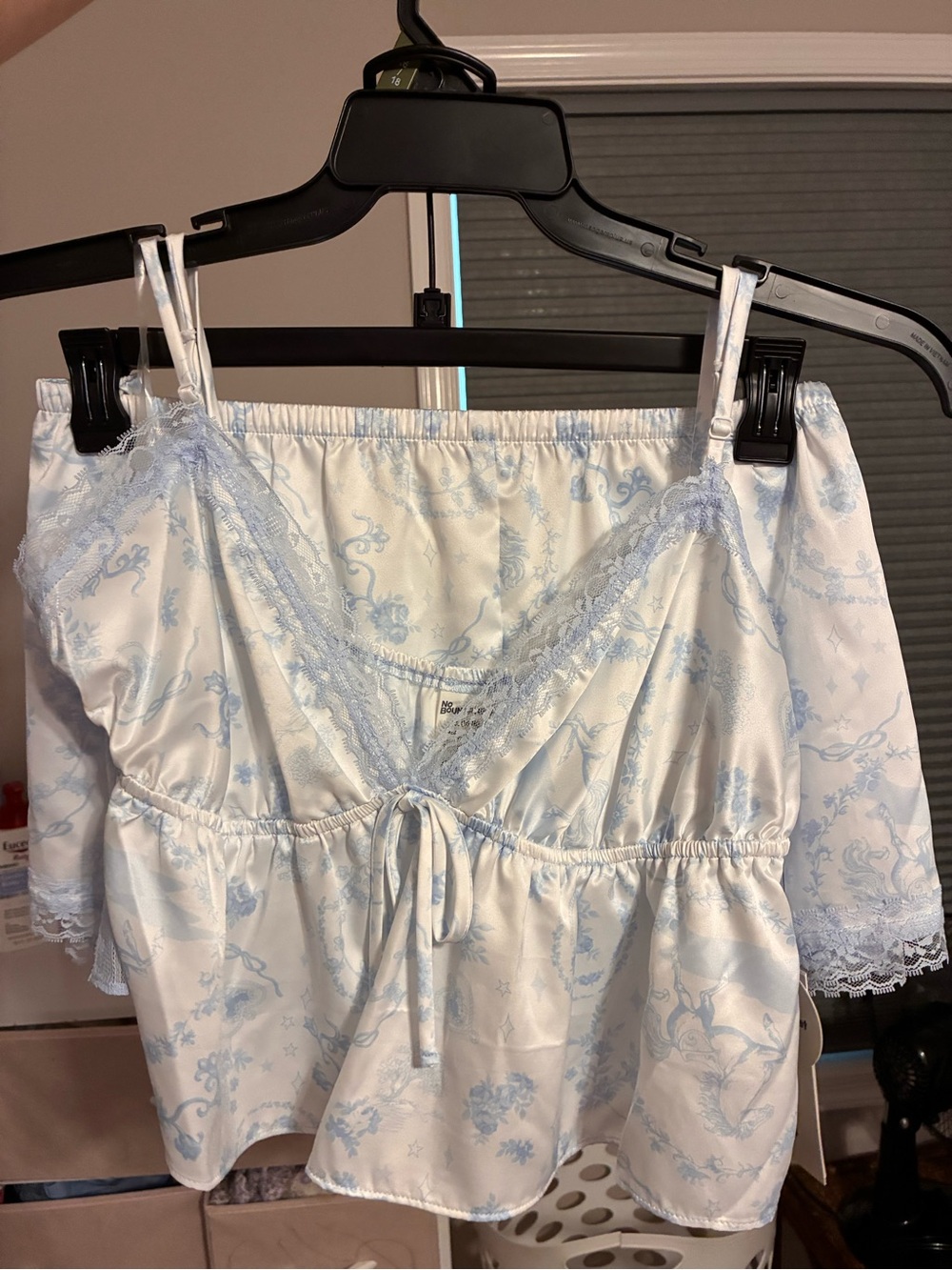 Satin cami and shorts sleep set